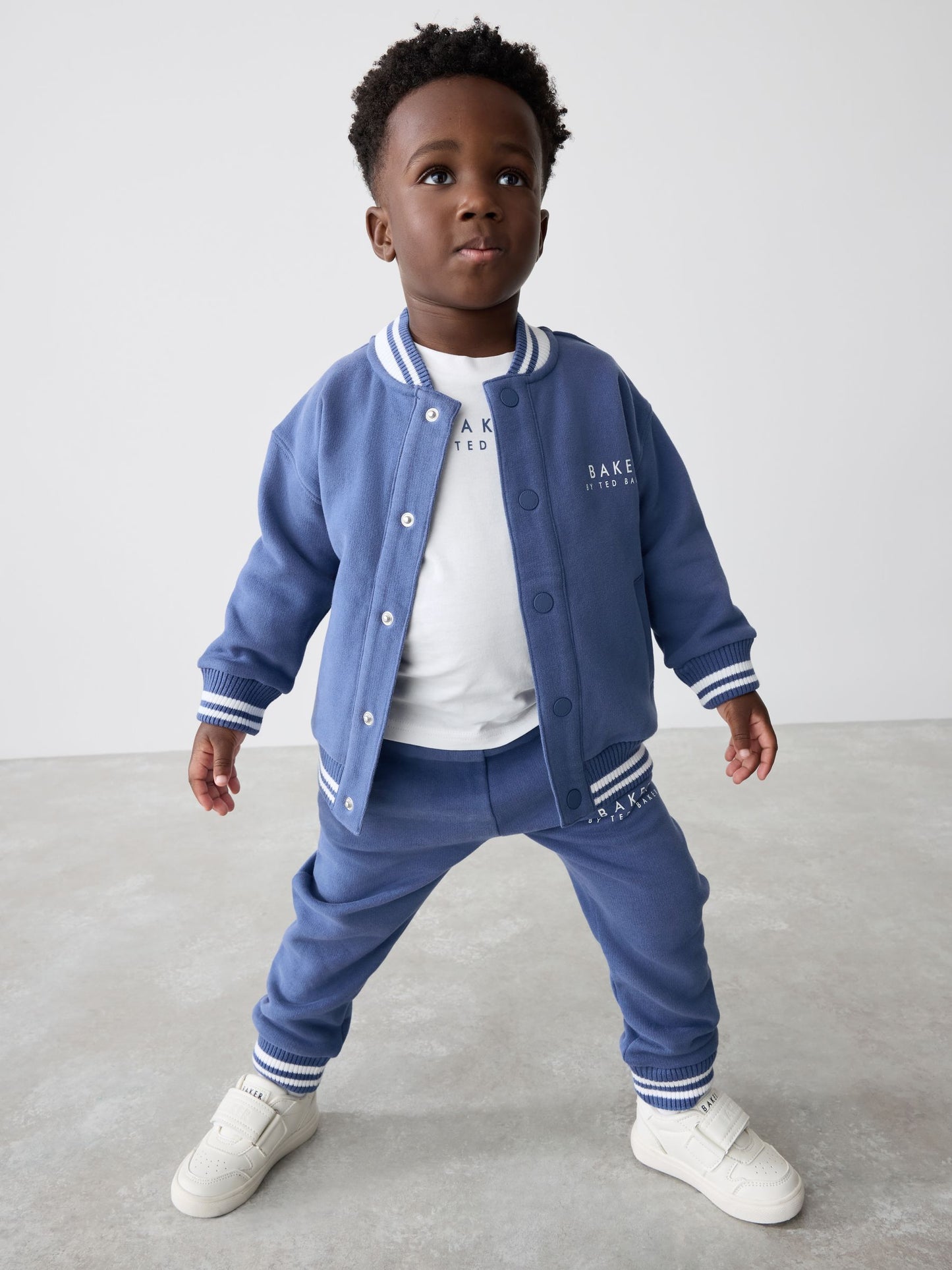 Baker by Ted Baker 3 Piece Varsity Jacket T-Shirt and Jogger Set image 2