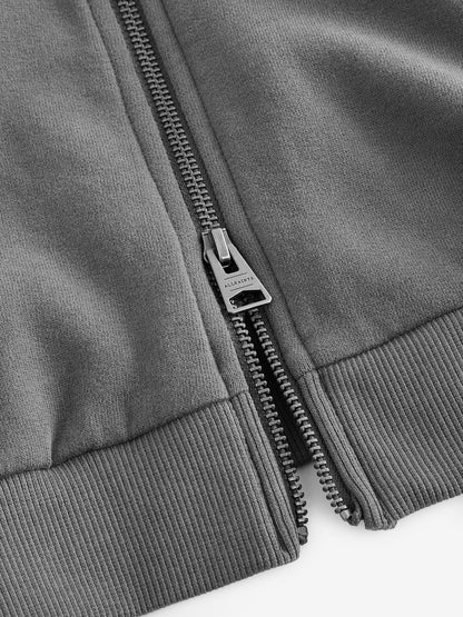 smALLSAINTS Charcoal Grey Oversized Dana Zip Hoodie - image 9