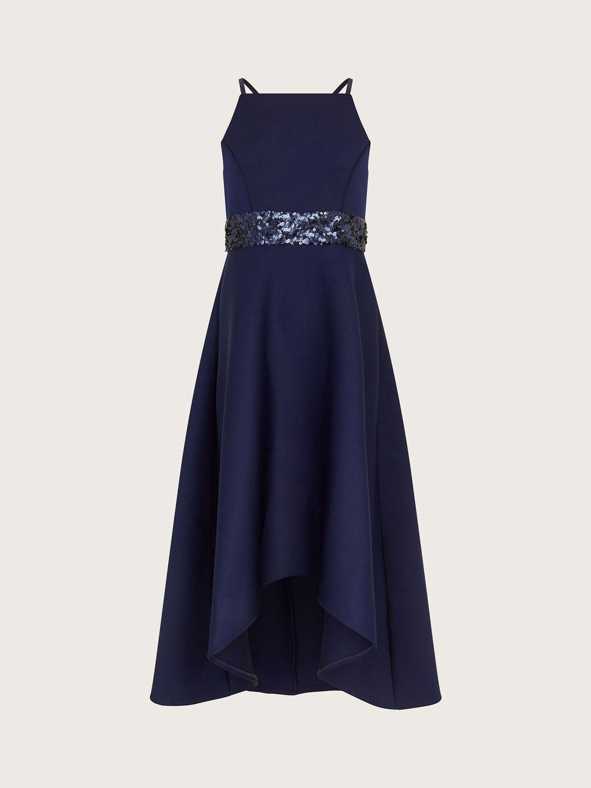 Monsoon Blue Sequin Scuba Prom Dress - image 2