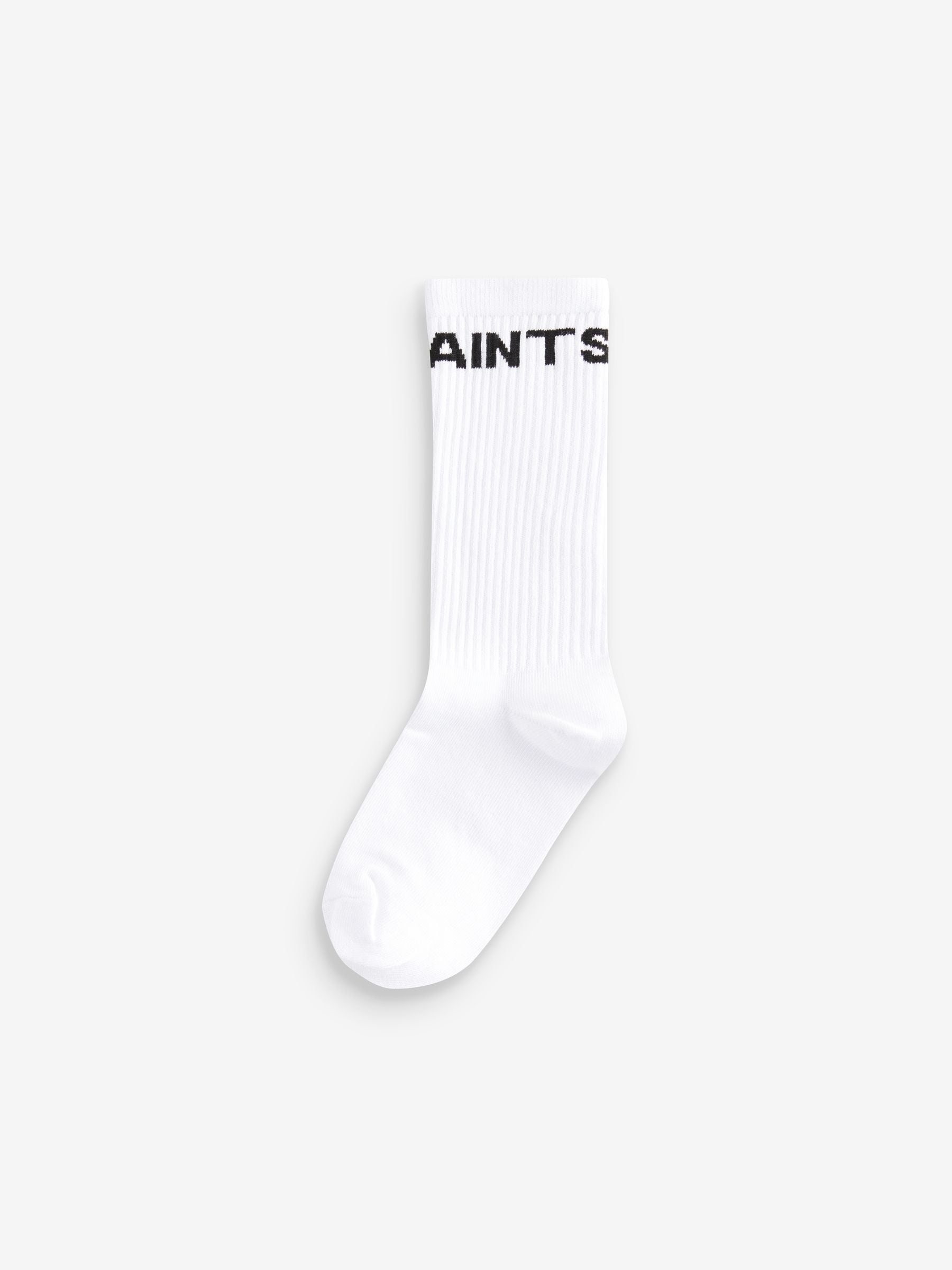 smALLSAINTS White/Pink Girls Logo Socks 3 Pack image 3