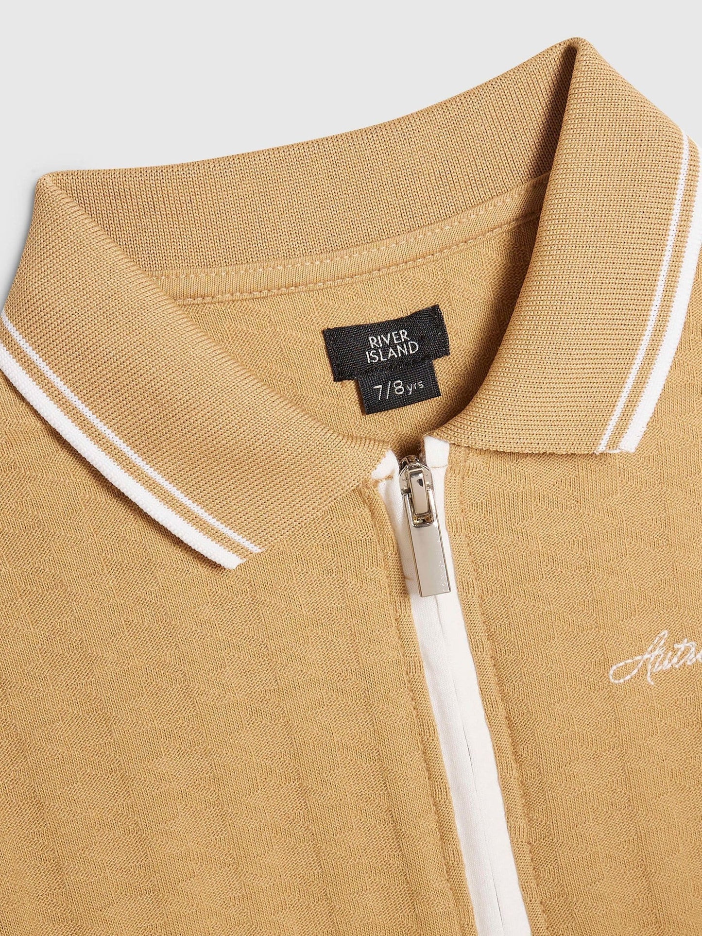 Dsiney Kidz - River Island Brown Slim Polo Shirt & Shorts Set image 4