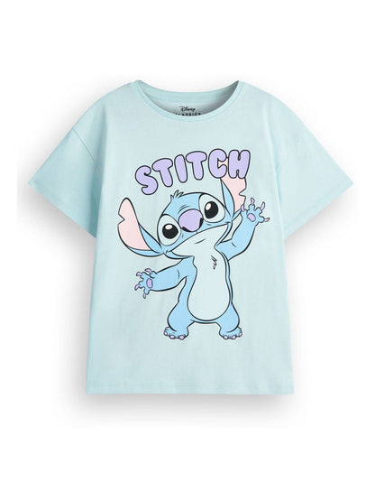 Dsiney Kidz - Vanilla Underground Blue Girls Stitch 100% Cotton T-Shirts 2 Pack image 3