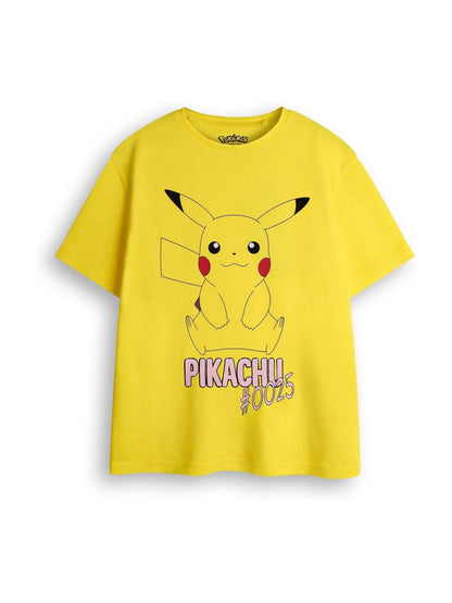 Dsiney Kidz - Vanilla Underground Yellow Girls Pokemon 100% Cotton T-Shirts 3 Pack image 2