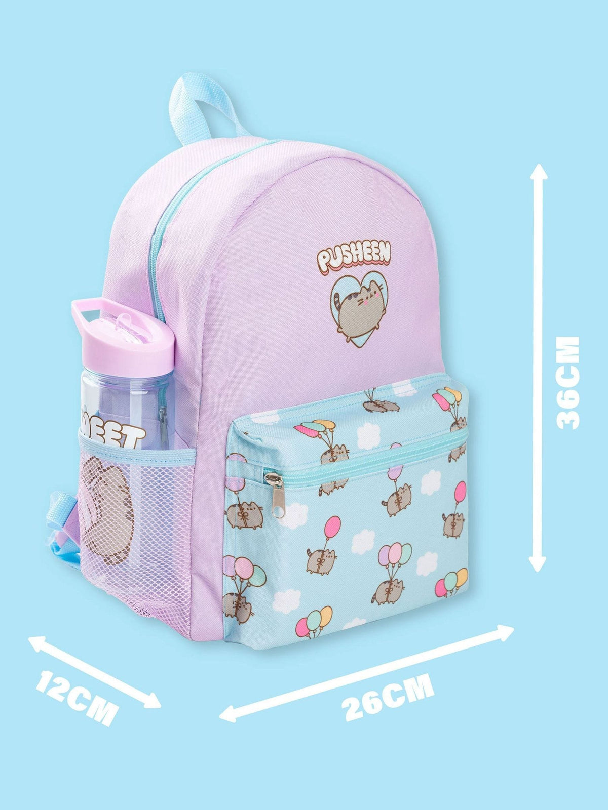 Vanilla Underground Purple Pusheen 4 Piece Backpack Set - image 6