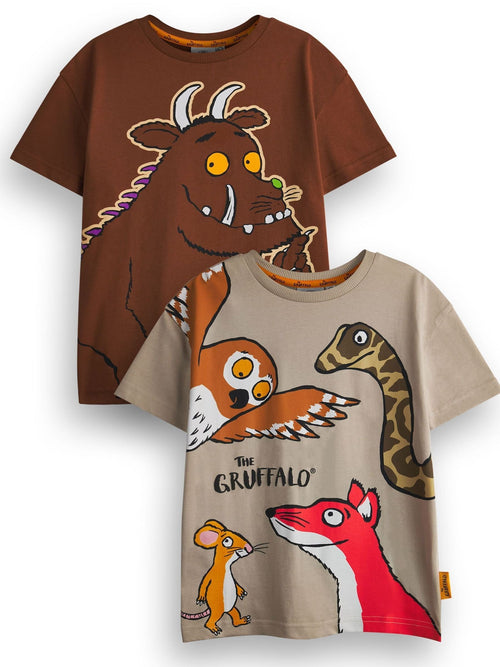 Vanilla Underground Brown Gruffalo T-Shirts 2 Pack image 1