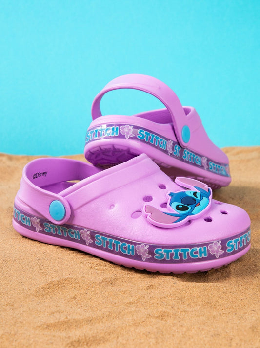 Vanilla Underground Purple Girls Stitch Clogs image 1