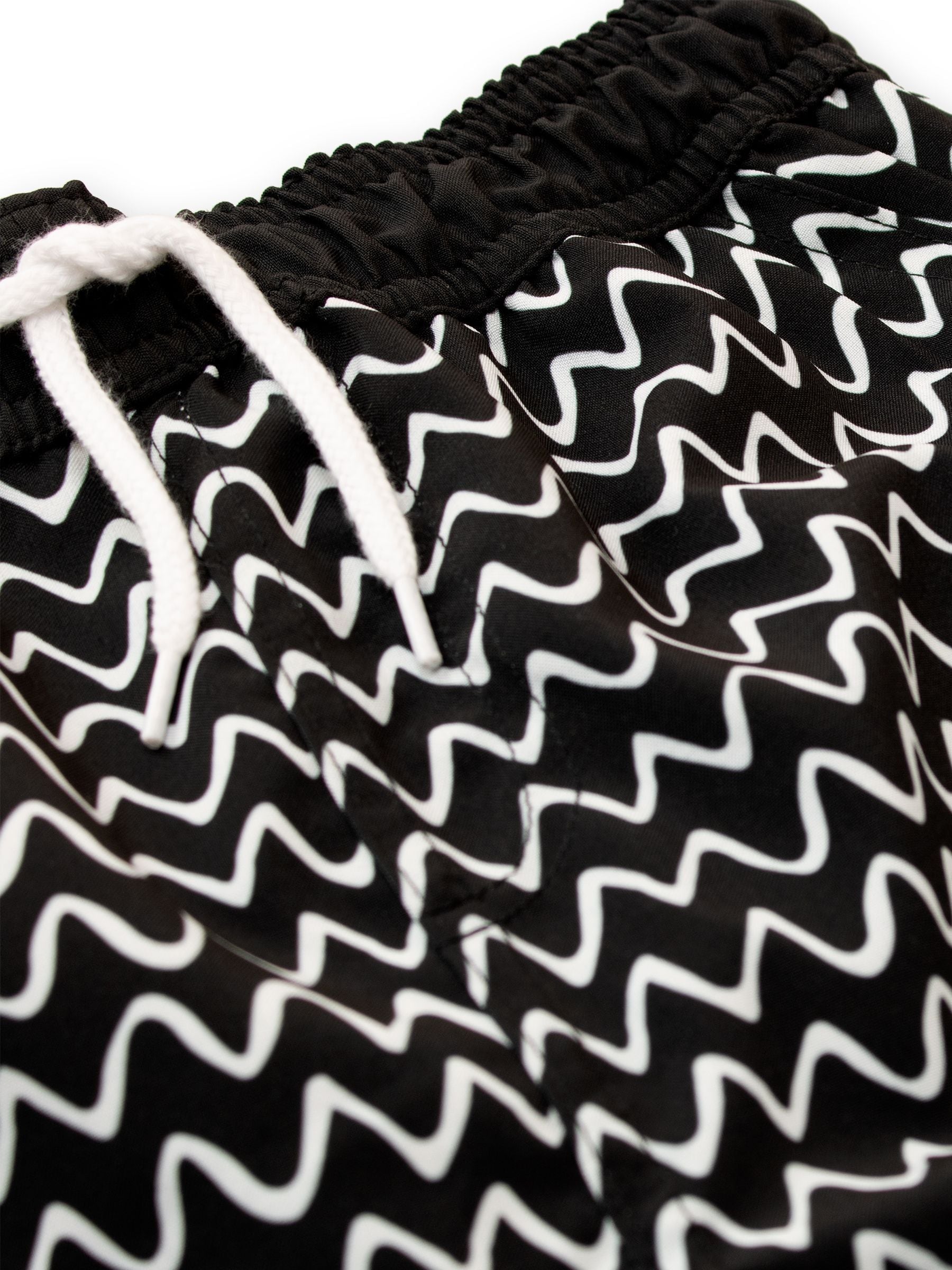 Harry Bear Black Zig Zag Swim Shorts image 2