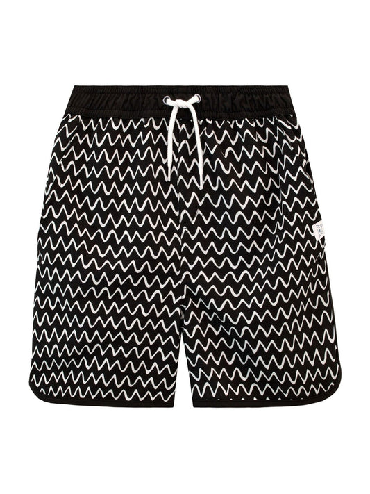 Harry Bear Black Zig Zag Swim Shorts image 1