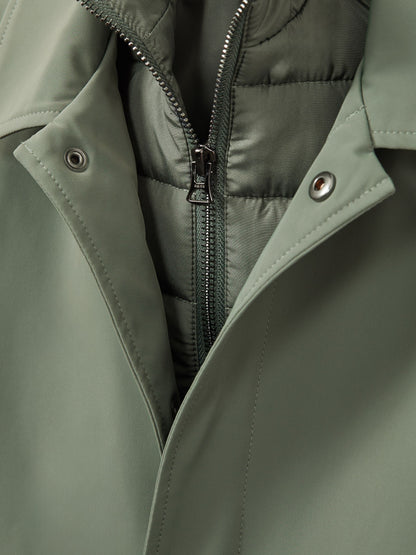 Dsiney Kidz - Reiss Sage Green Logan 3-9 yrs Gabardine Coat with Removable Gilet image 5