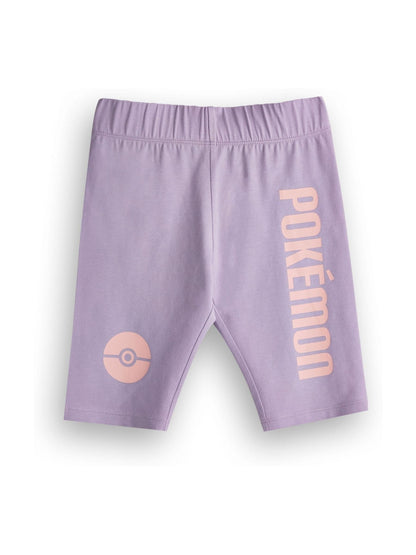 Dsiney Kidz - Vanilla Underground Purple Girls Pokemon 100% Cotton T-Shirt and Cycling Shorts Set image 4
