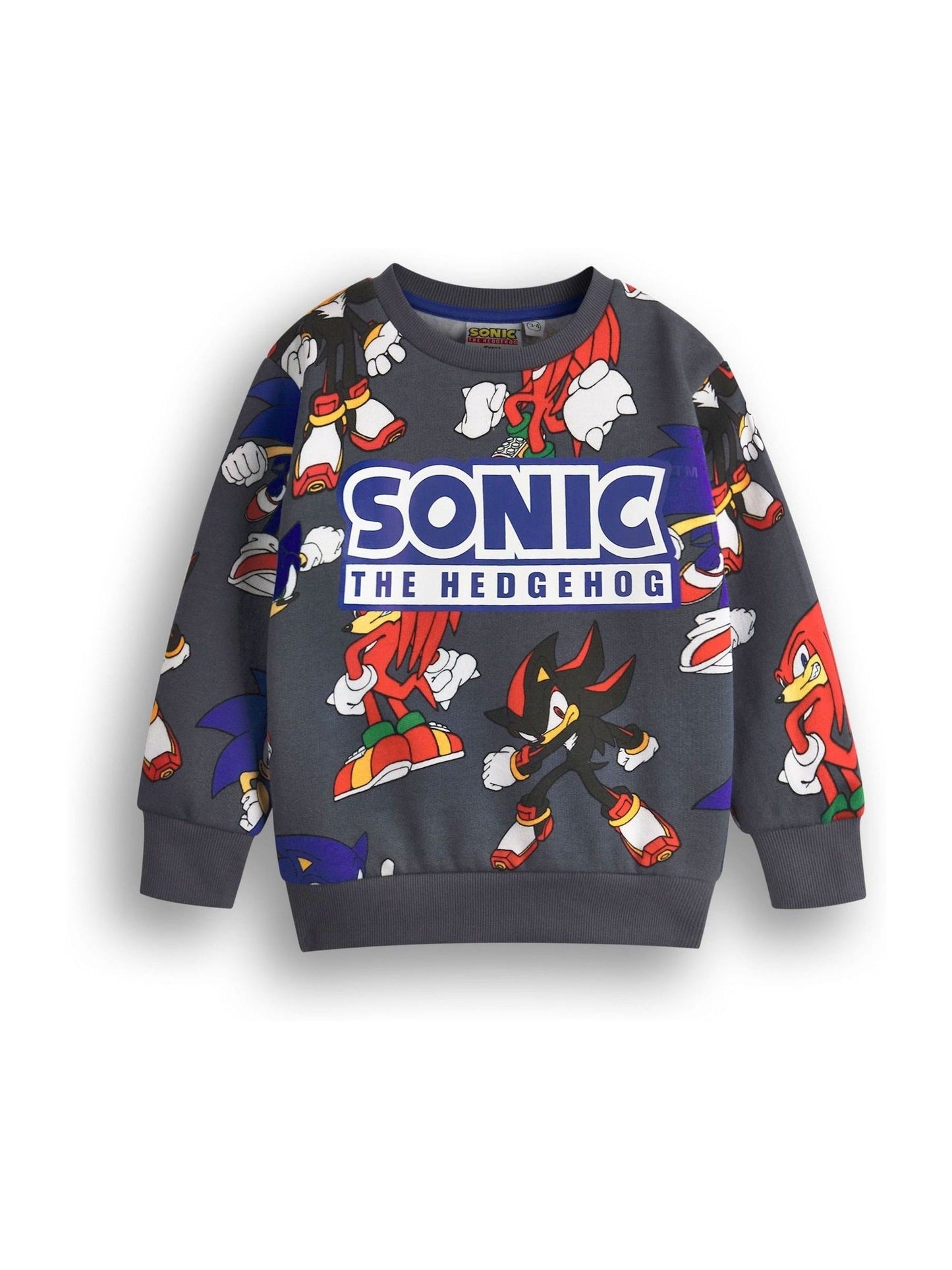 Dsiney Kidz - Vanilla Underground Grey Boys Sonic Sweatshirt and Shorts Set image 2