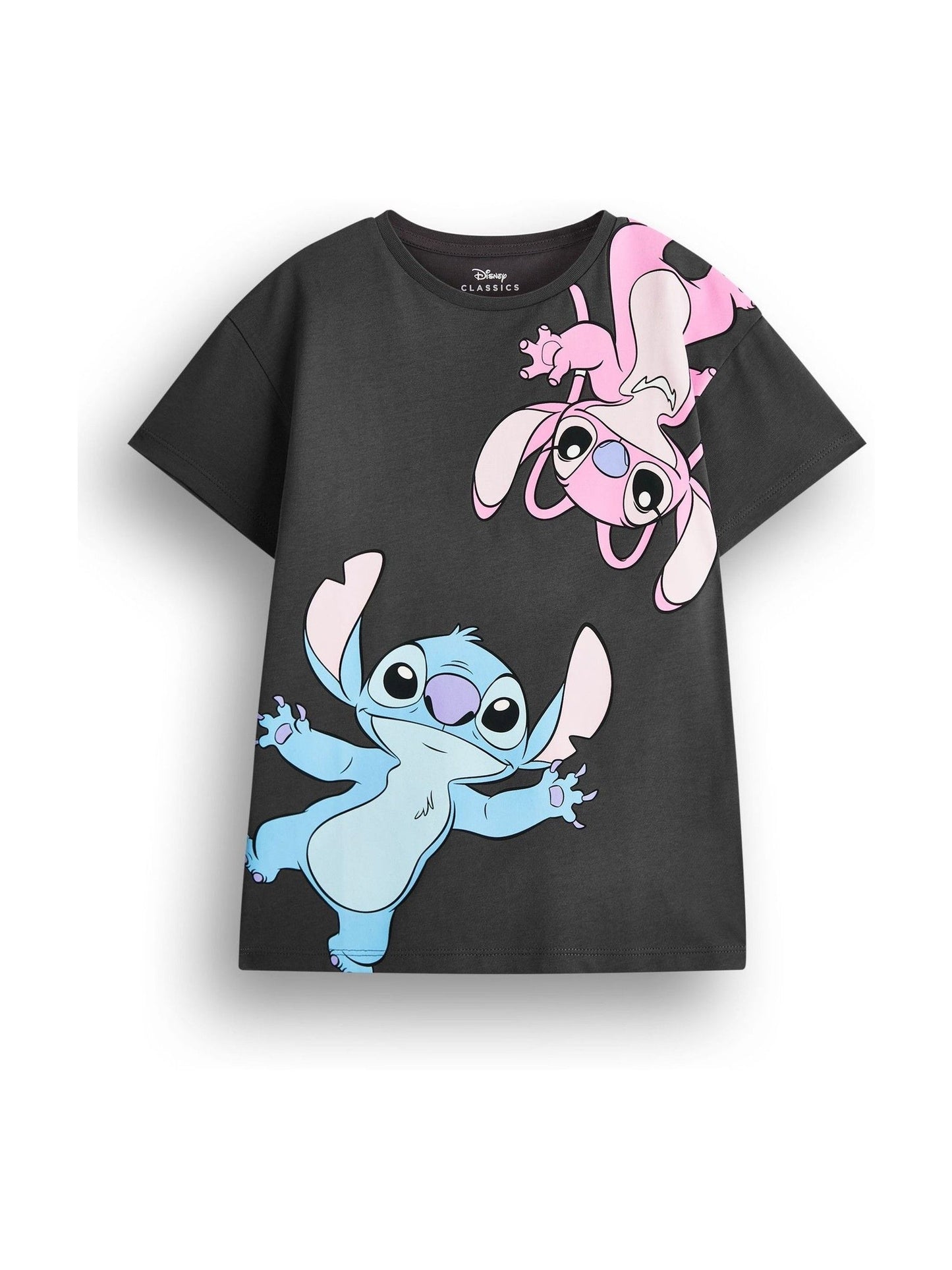 Dsiney Kidz - Vanilla Underground Grey Girls 100% Cotton Stitch T-Shirt and Cycling Shorts Set image 3