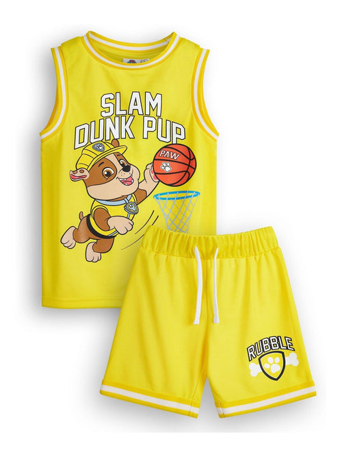 Vanilla Underground Yellow Paw Patrol Kids Marshall 2 Piece Basketball Set image 1