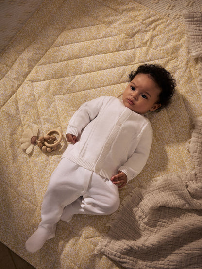 Dsiney Kidz - White Cable Knitted Baby Cardigan image 2