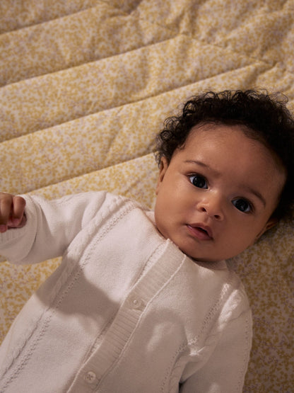 Dsiney Kidz - White Cable Knitted Baby Cardigan image 4