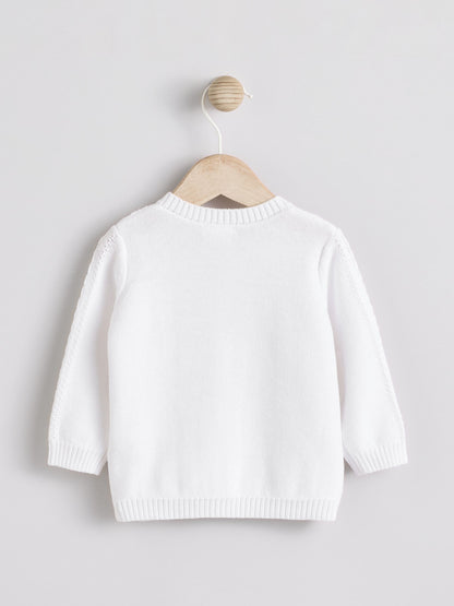 Dsiney Kidz - White Cable Knitted Baby Cardigan image 7