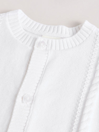 Dsiney Kidz - White Cable Knitted Baby Cardigan image 9