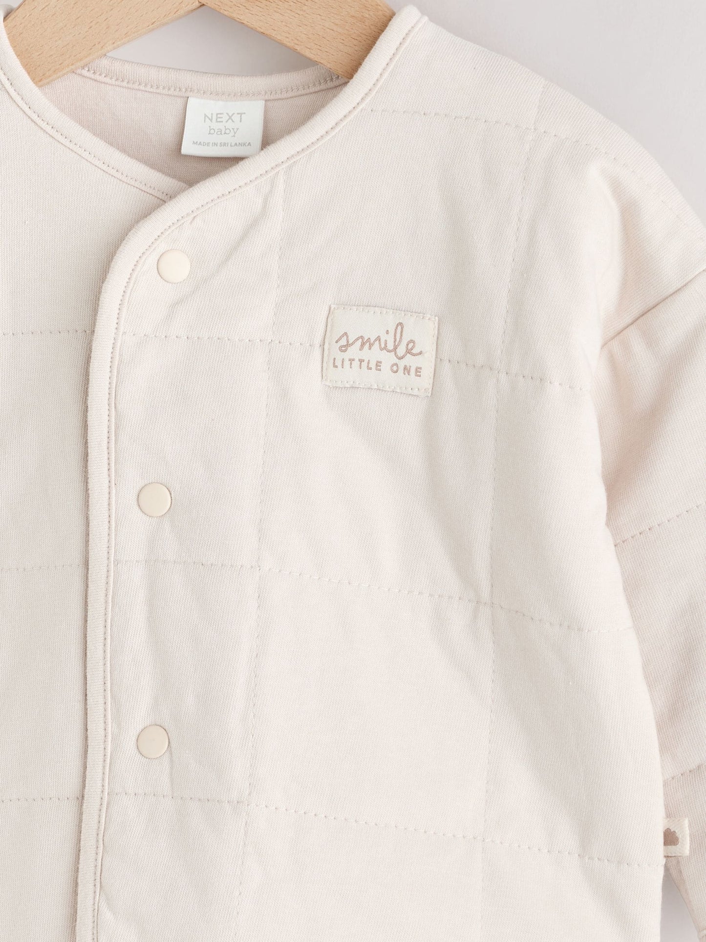 Ecru Quilted Milk Club Baby Jacket