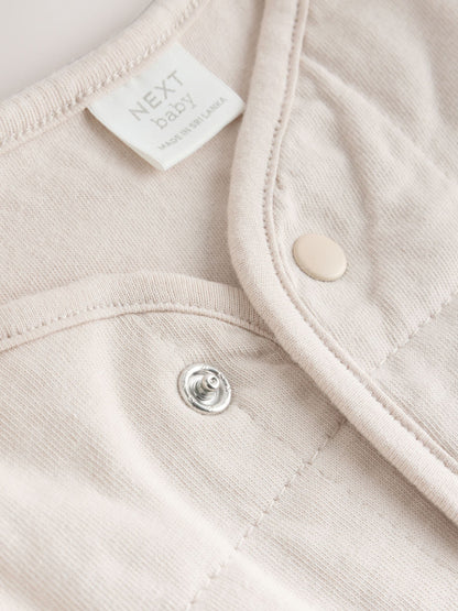 Ecru Quilted Milk Club Baby Jacket