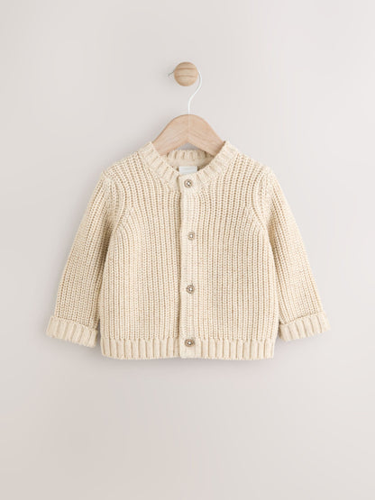 Dsiney Kidz - Neutral Milk Club Chunky Knitted Embroidered Baby Cardigan image 3