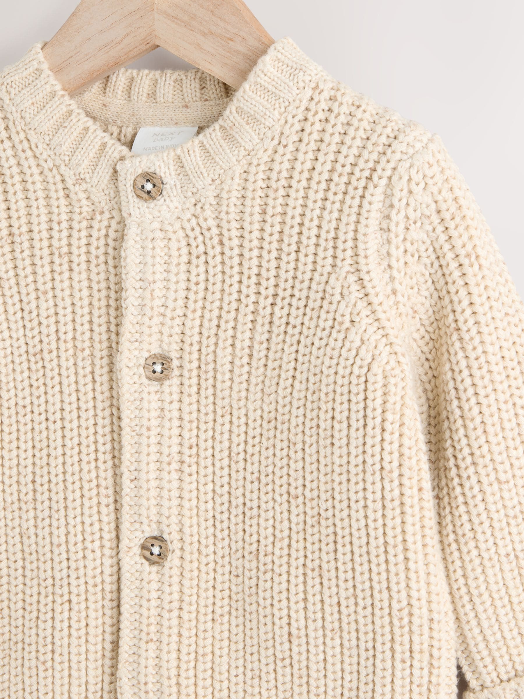 Dsiney Kidz - Neutral Milk Club Chunky Knitted Embroidered Baby Cardigan image 4