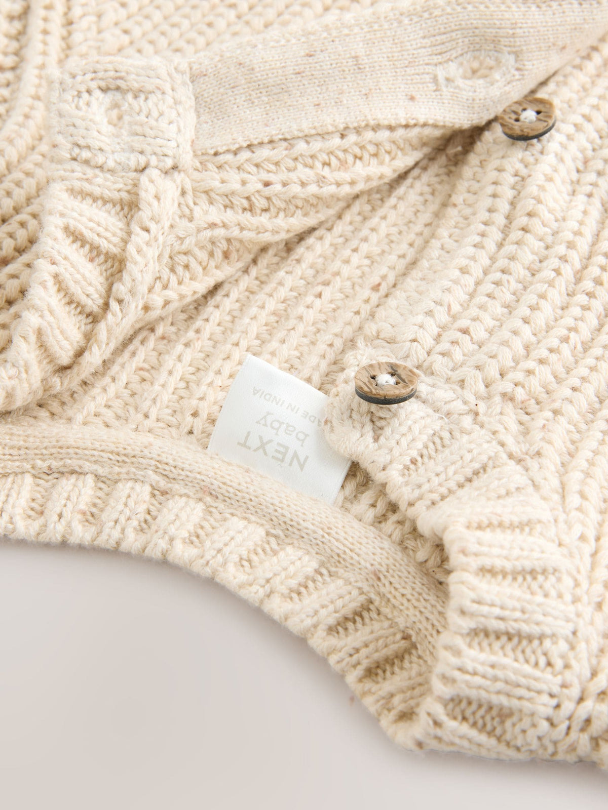 Dsiney Kidz - Neutral Milk Club Chunky Knitted Embroidered Baby Cardigan image 5