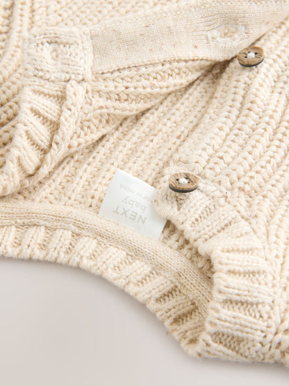 Dsiney Kidz - Neutral Milk Club Chunky Knitted Embroidered Baby Cardigan image 5