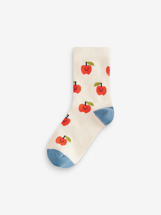 Fruit Vegetable Prints Character Cotton Rich Socks 5 Pack image 3