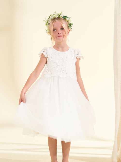 Dsiney Kidz - Angel & Rocket Cream Esme Lace Dress image 1