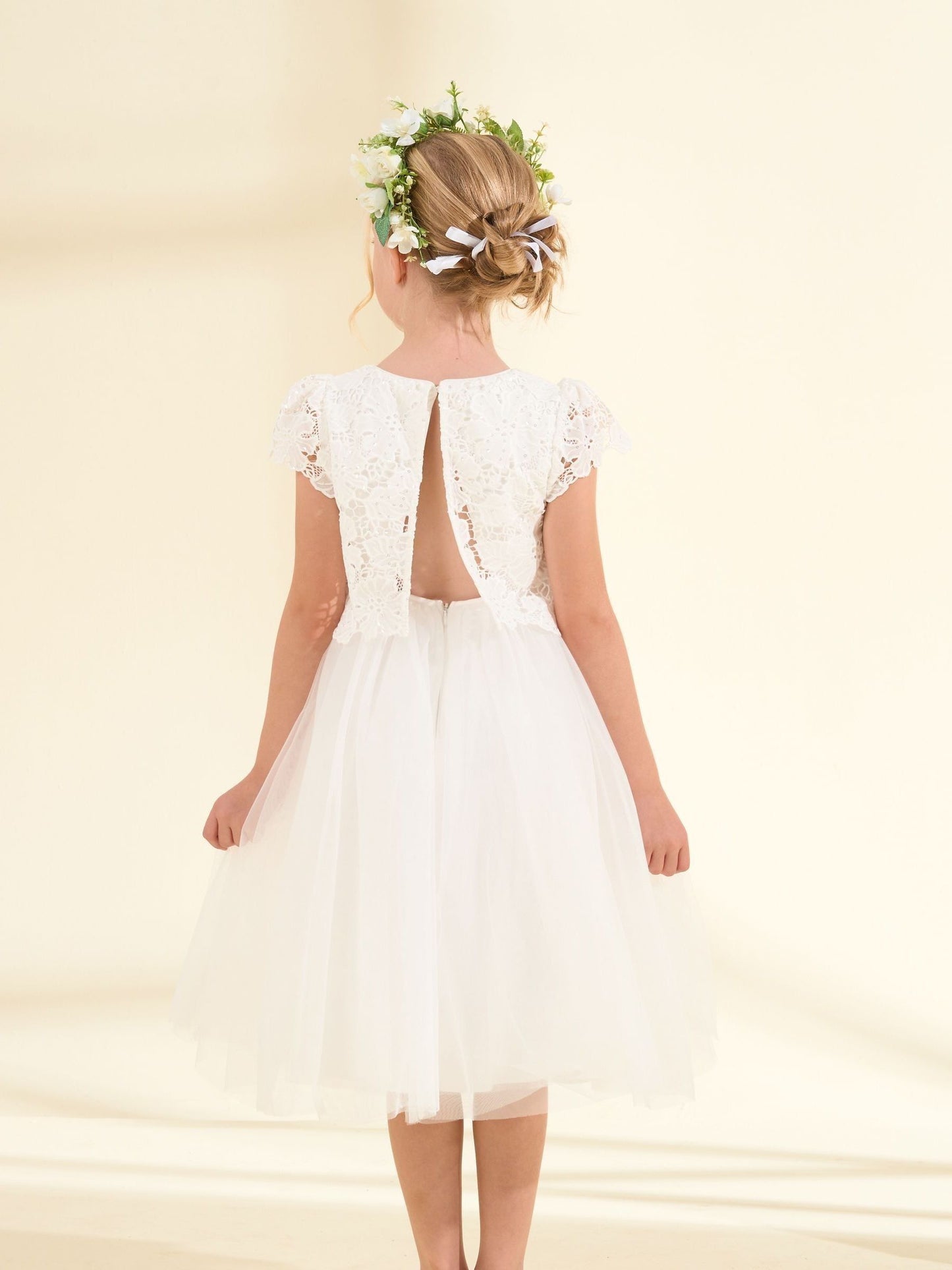 Angel & Rocket Cream Esme Lace Dress image 2