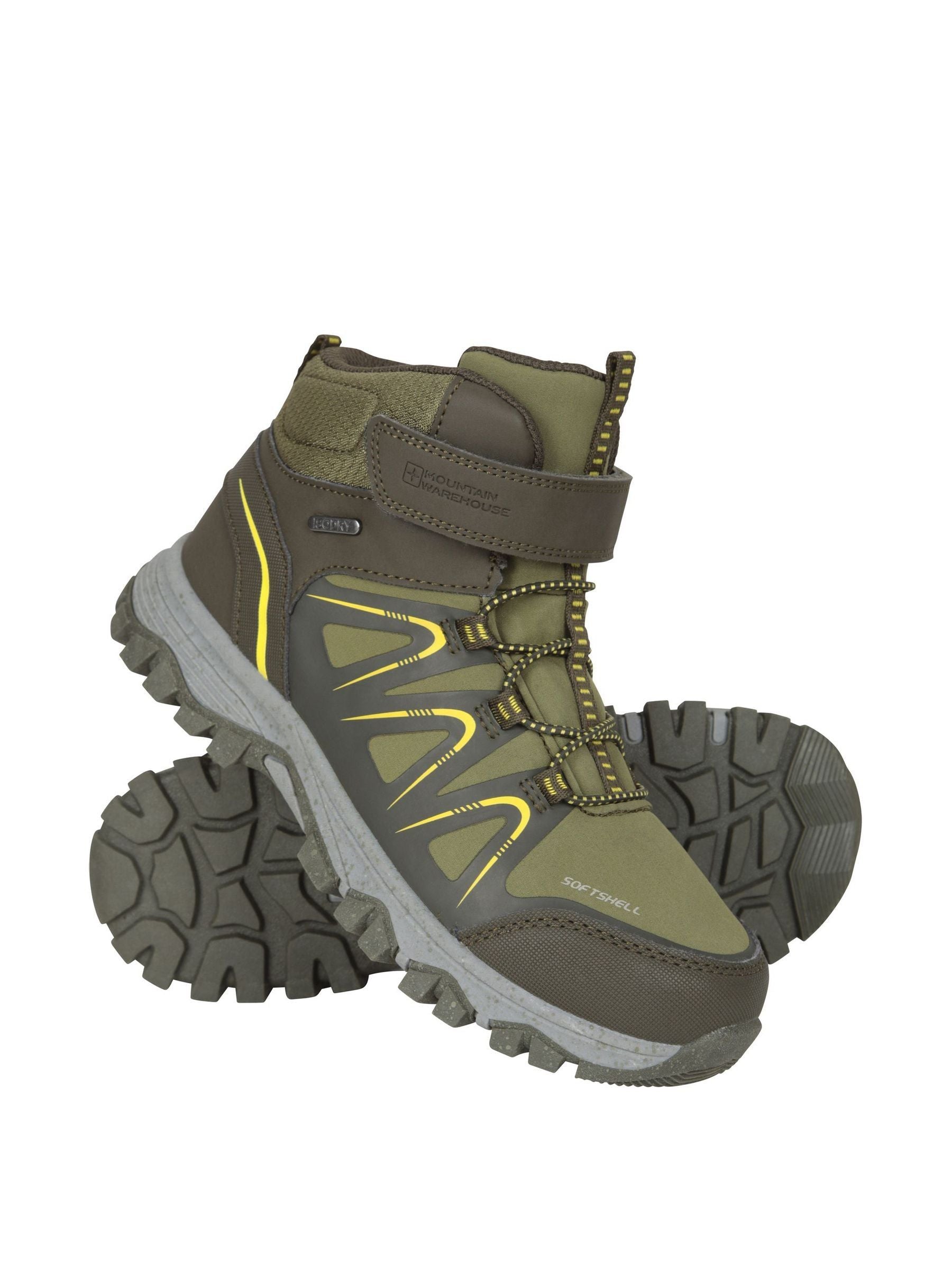 Mountain Warehouse Green Crossroad Softshell Walking Boots image 1