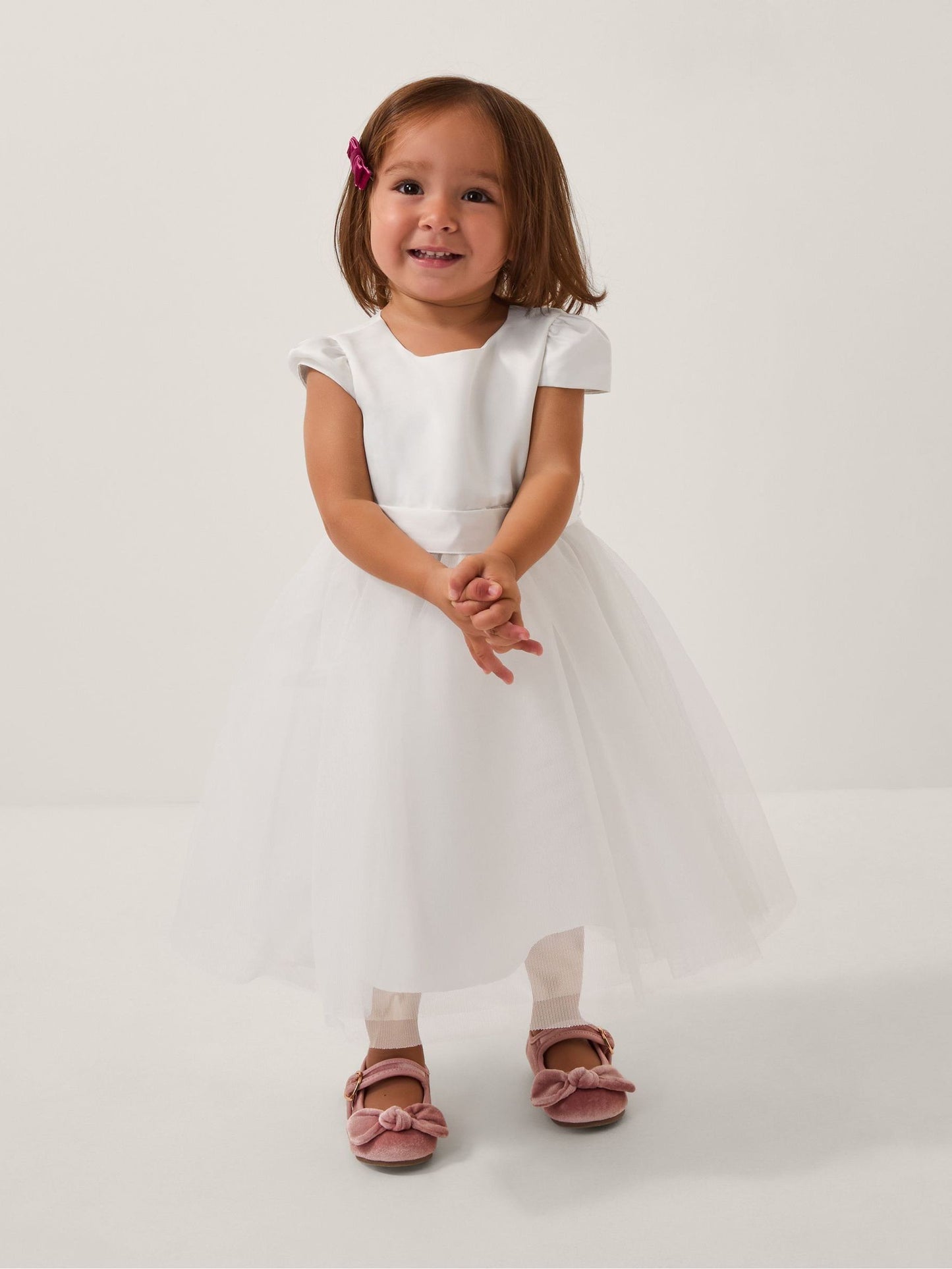 Monsoon Ivory Tulle Baby Flower Girl Dress image 1