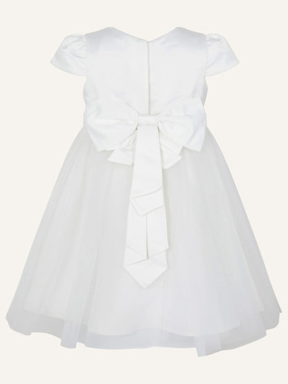 Monsoon Ivory Tulle Baby Flower Girl Dress image 3