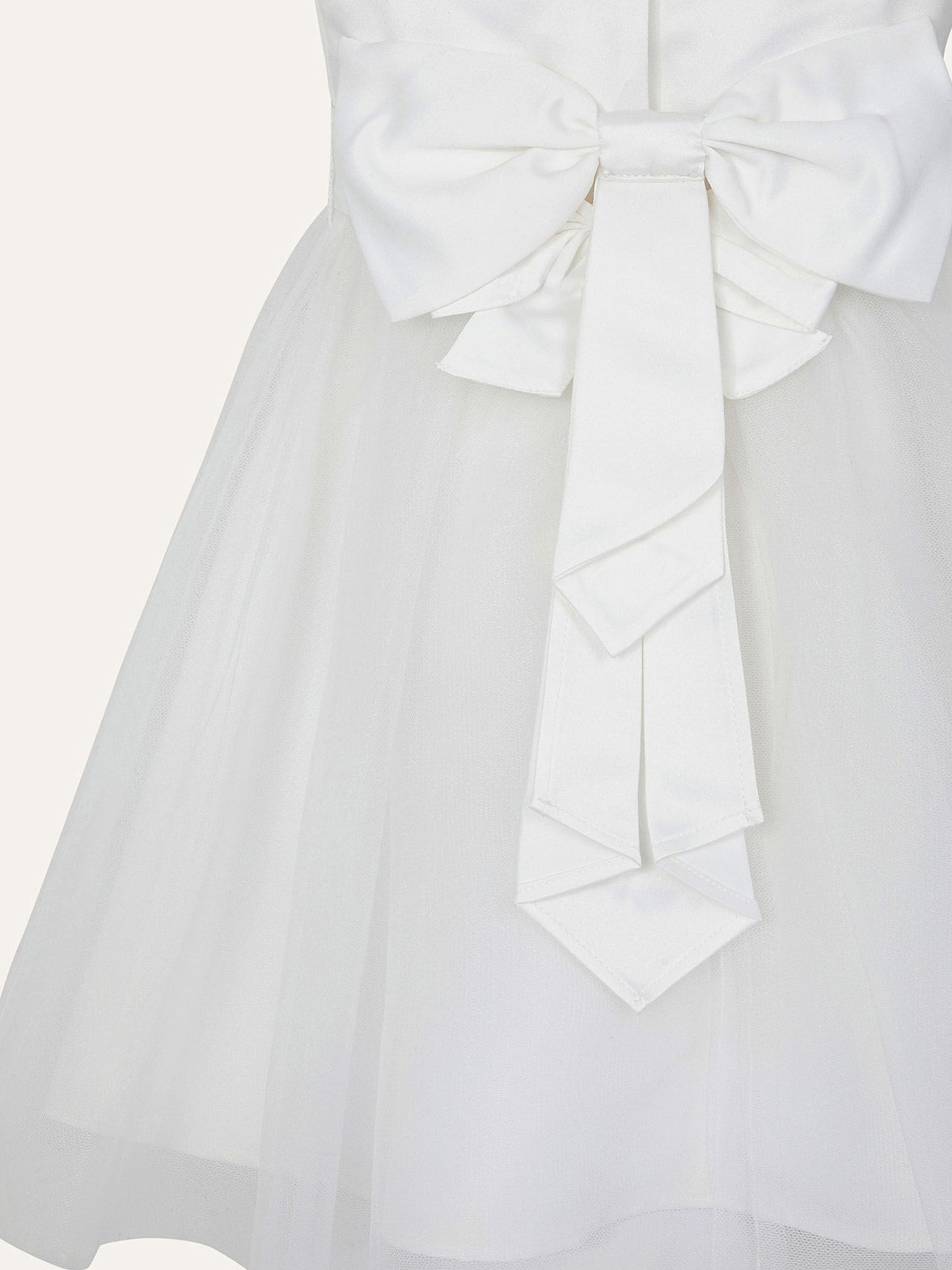 Monsoon Ivory Tulle Baby Flower Girl Dress image 4