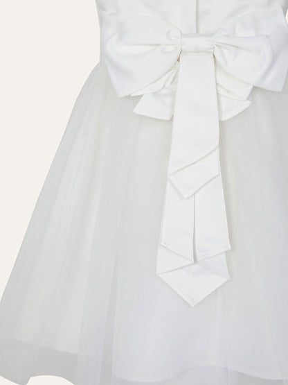 Monsoon Ivory Tulle Baby Flower Girl Dress image 4