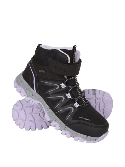 Mountain Warehouse Black Crossroad Softshell Walking Boots image 1