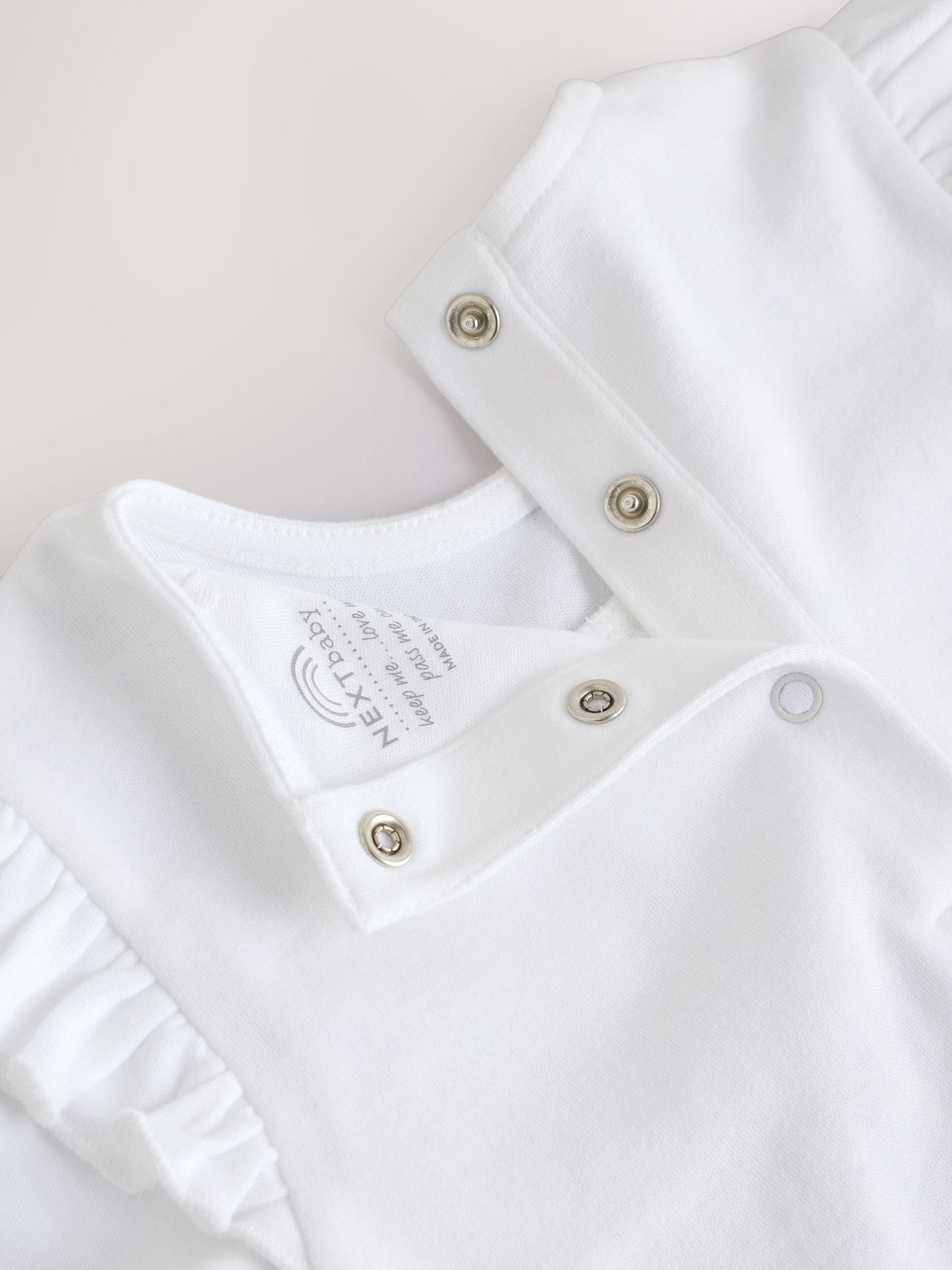 White Occasion Baby Sleepsuit (0mths-2yrs) image 5