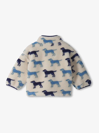 Dsiney Kidz - Hatley Natural Lab Silhouette Mock Neck Faux Sherpa Jacket image 2