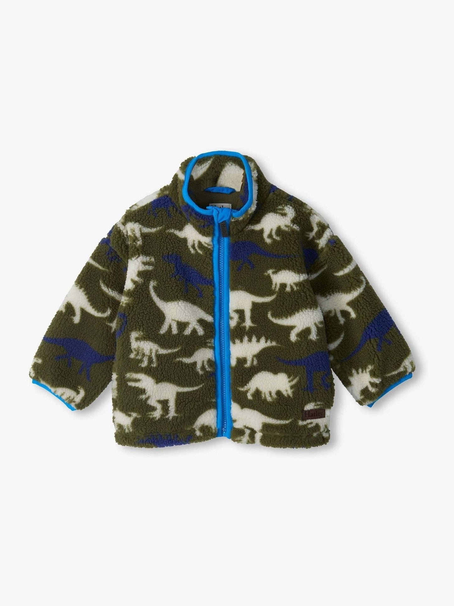 Dsiney Kidz - Hatley Green Dino Silhouette Faux Sherpa Jacket image 1