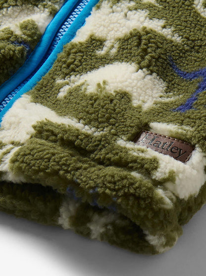 Dsiney Kidz - Hatley Green Dino Silhouette Faux Sherpa Jacket image 3