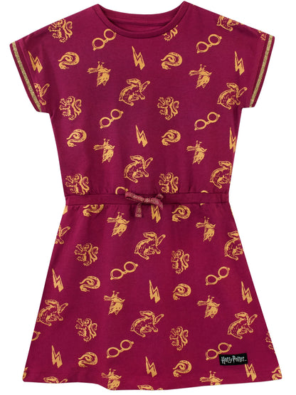 Character Red 100% Cotton Harry Potter Dress image 1