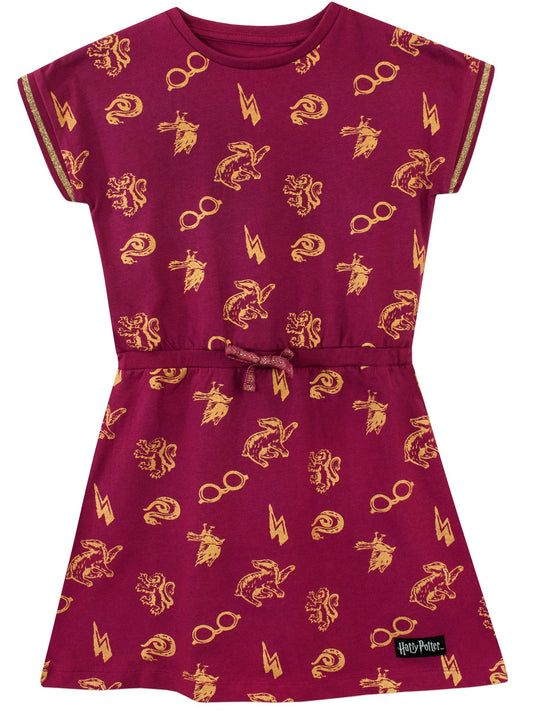Character Red 100% Cotton Harry Potter Dress image 1