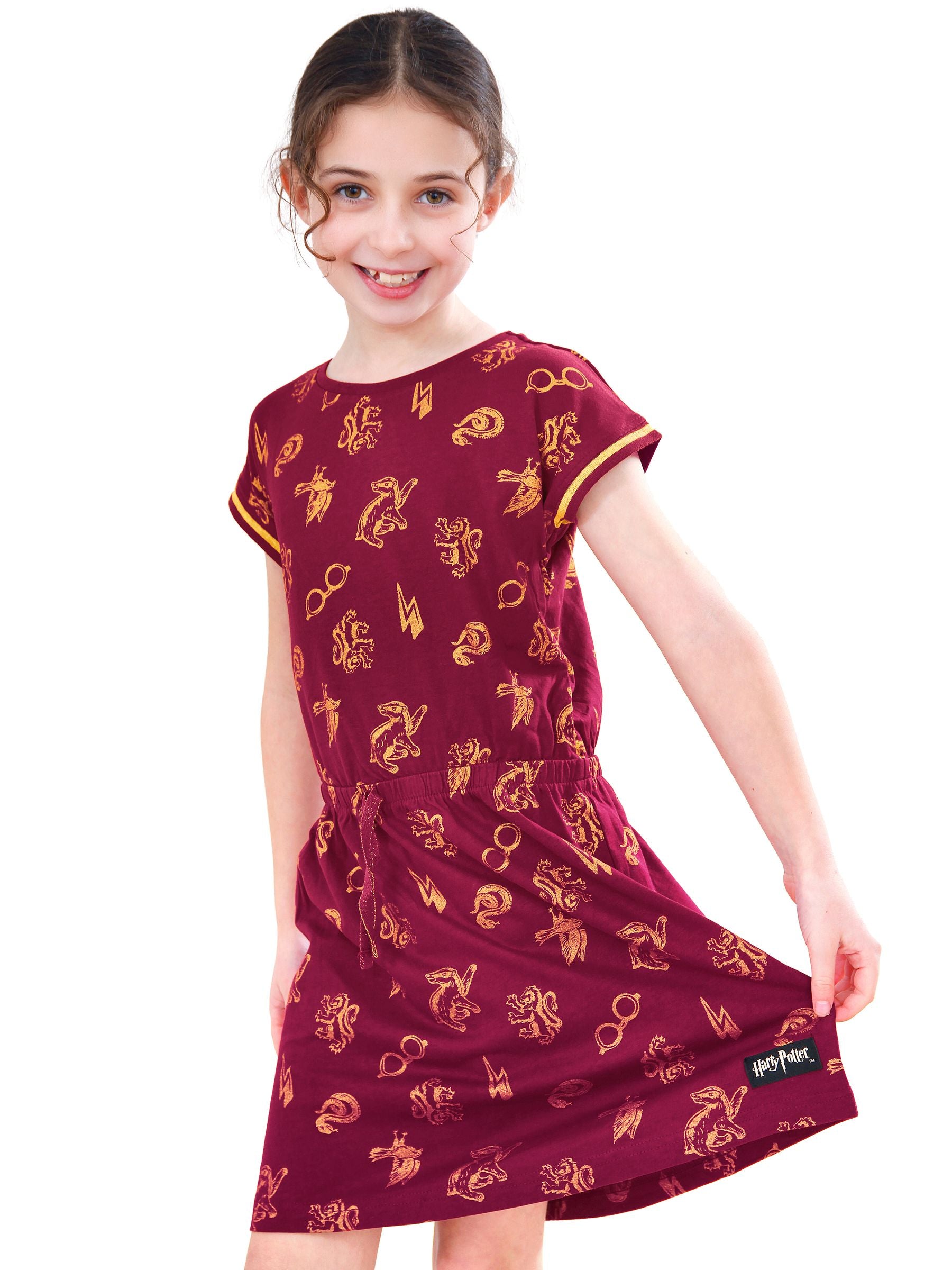 Character Red 100% Cotton Harry Potter Dress image 3