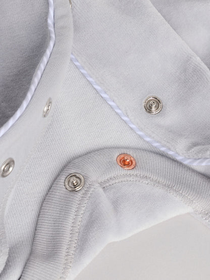 Blue Baby Teddy Bear Textured Sleepsuit (0mths-3yrs)