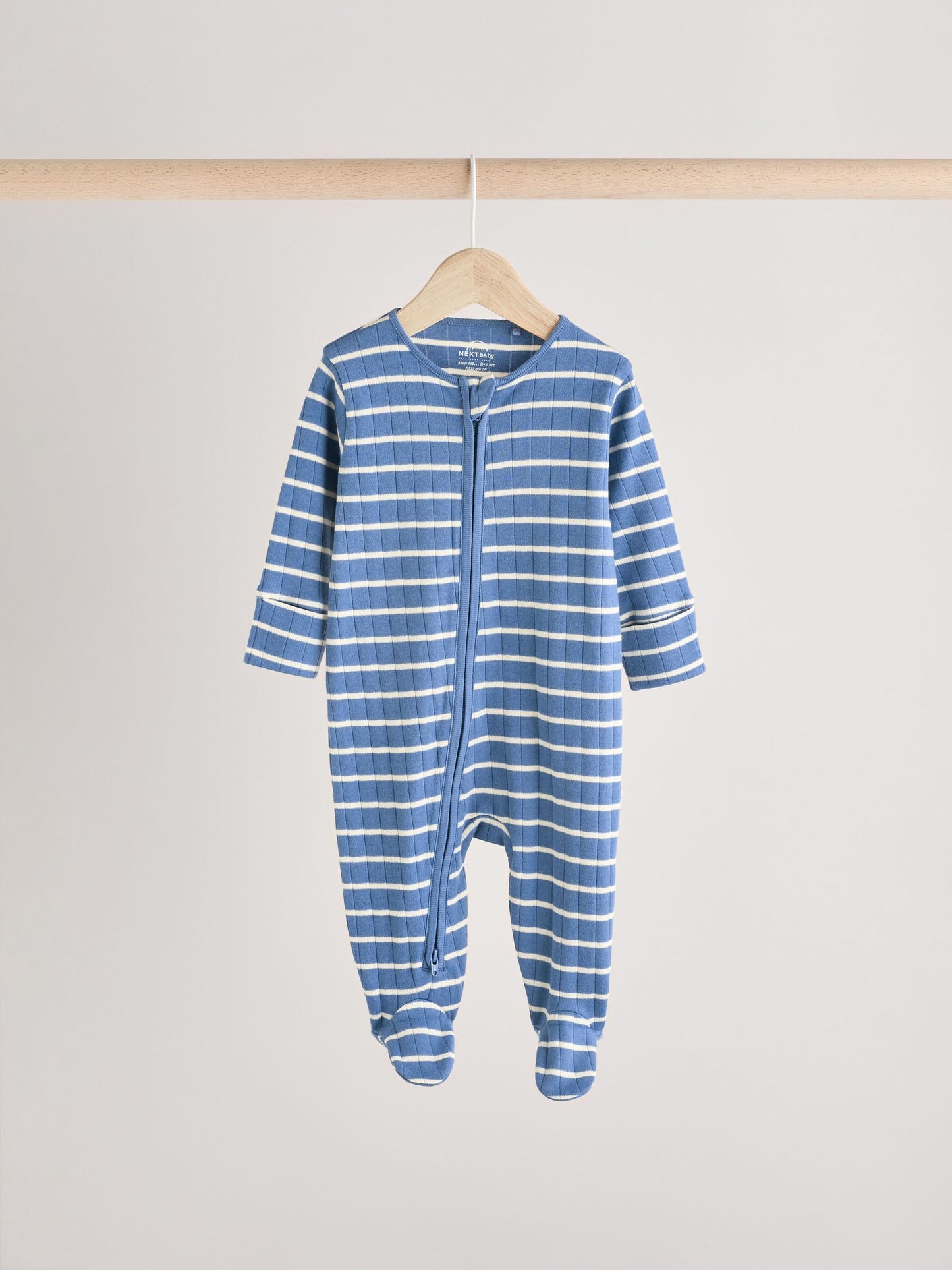 Navy Star Sleepsuits 3 Pack (0mths-2yrs)