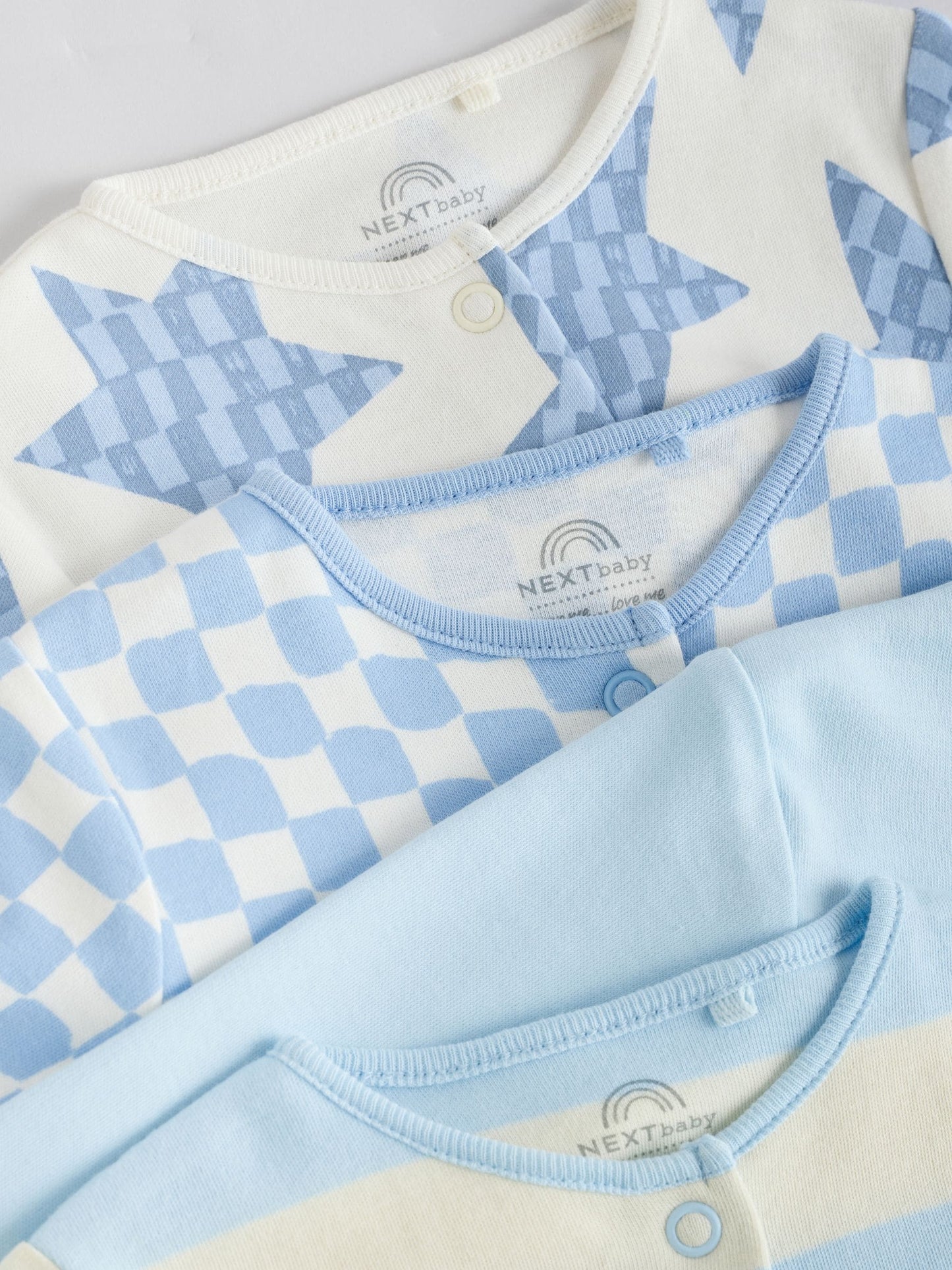 Blue Star Baby Footless Sleepsuits 4 Pack (0mths-3yrs)