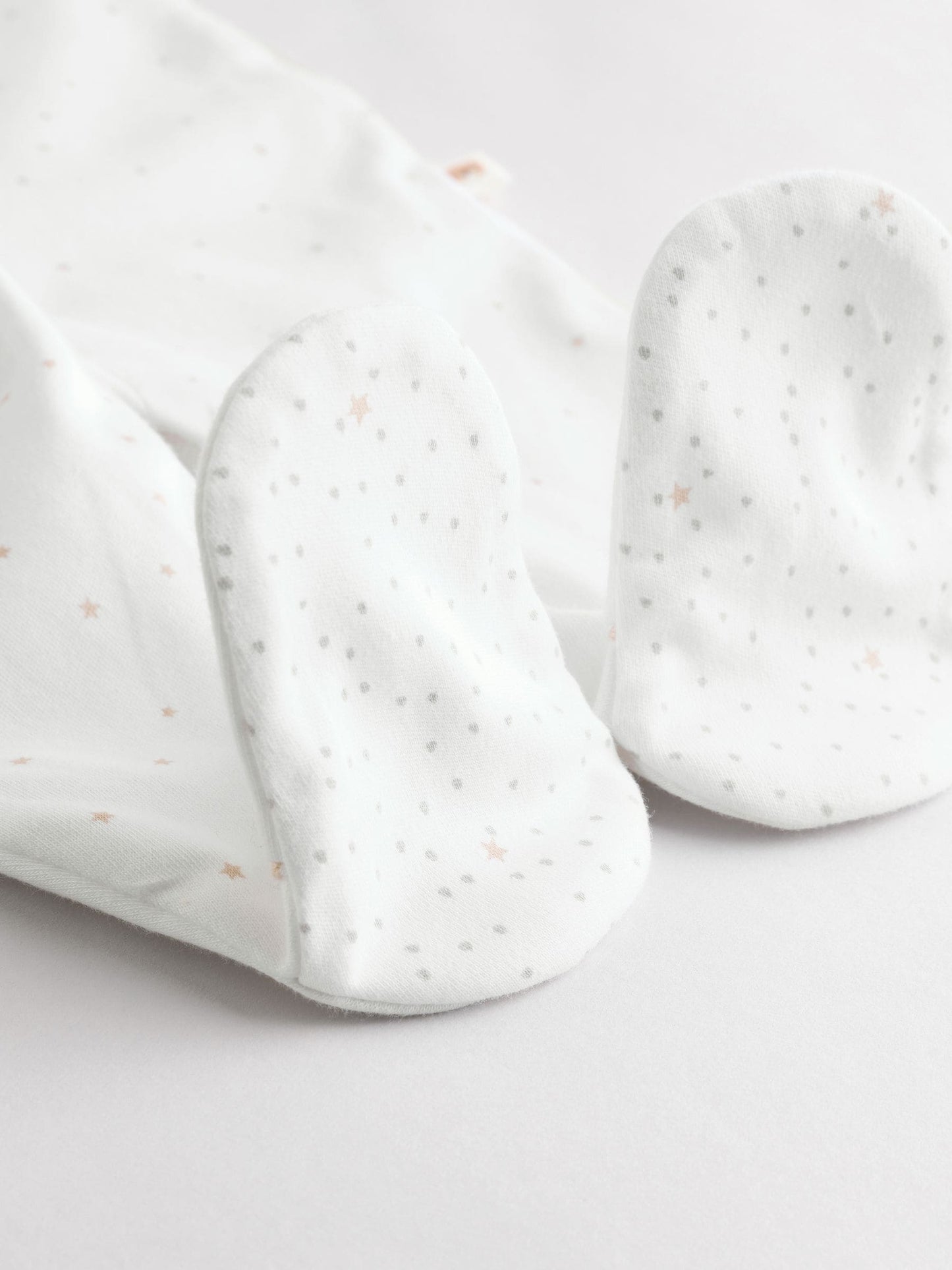 White Sleepsuits 3 Pack (0-2yrs) image 3