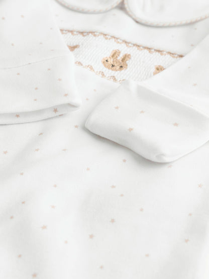 White Sleepsuits 3 Pack (0-2yrs) image 4