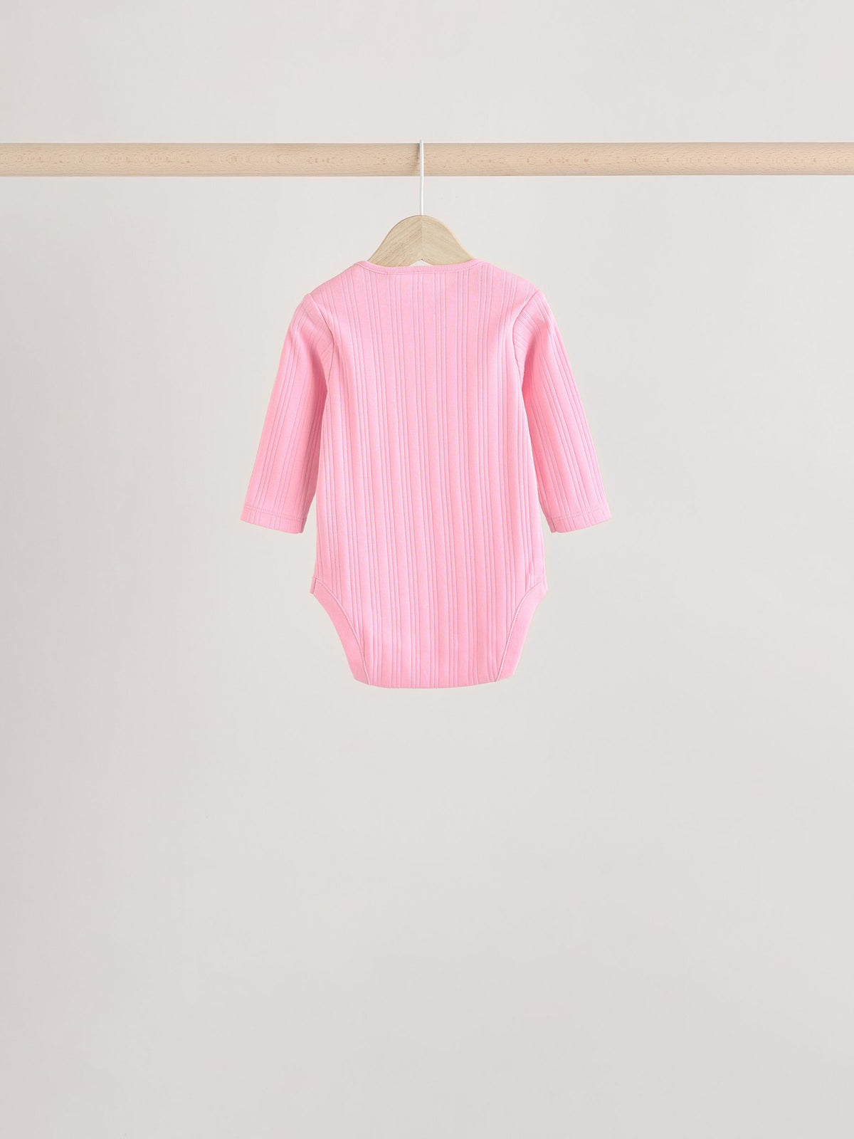 Dsiney Kidz - Bright Pink 5 Pack Long Sleeve Baby Bodysuits image 4