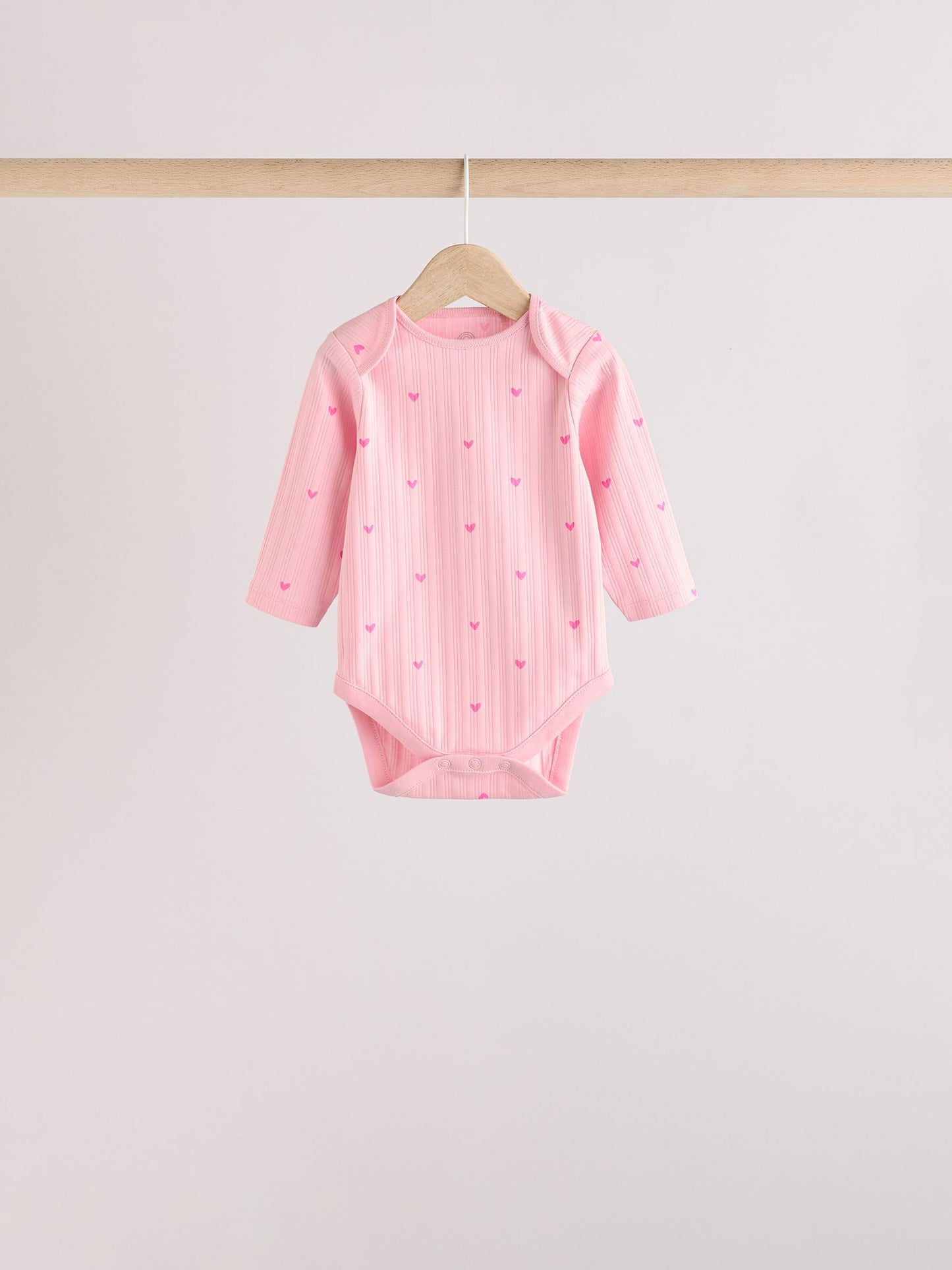 Pink Star 5 Pack Long Sleeve Baby Bodysuits image 8